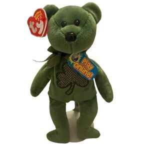 TY Beanie Baby Shamrock Bear Limited Edition